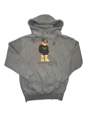 The Dirt Label Kanye Bear Sunday Service Hoodie Gray M